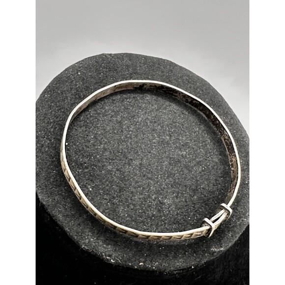 Antique Vintage Sterling Silver Infant Baby Bracelet Anklet Adjustable - Picture 7 of 9